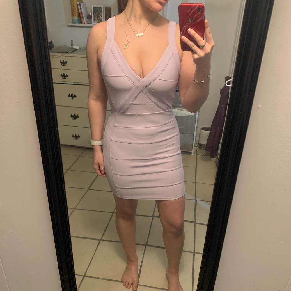 Tobi Lavender Bandage Dress
